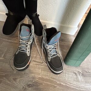 Korkers Gray and Black Wading shoes
